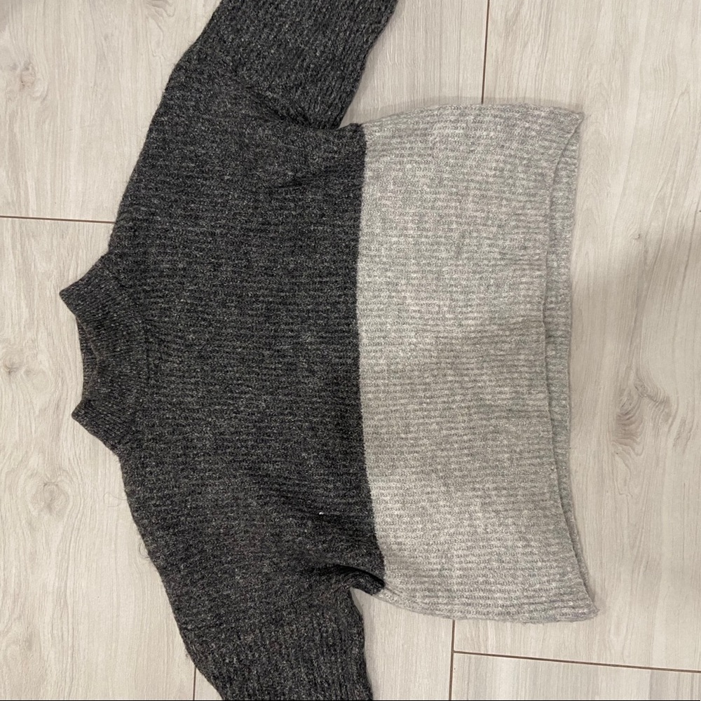 Two grey tone colored sweater